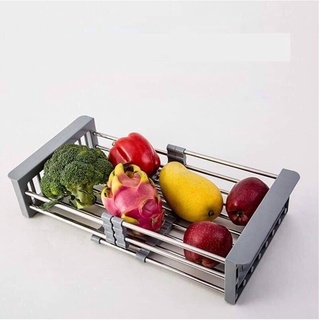 Rổ co giãn đặt ngang bồn rửa chén
