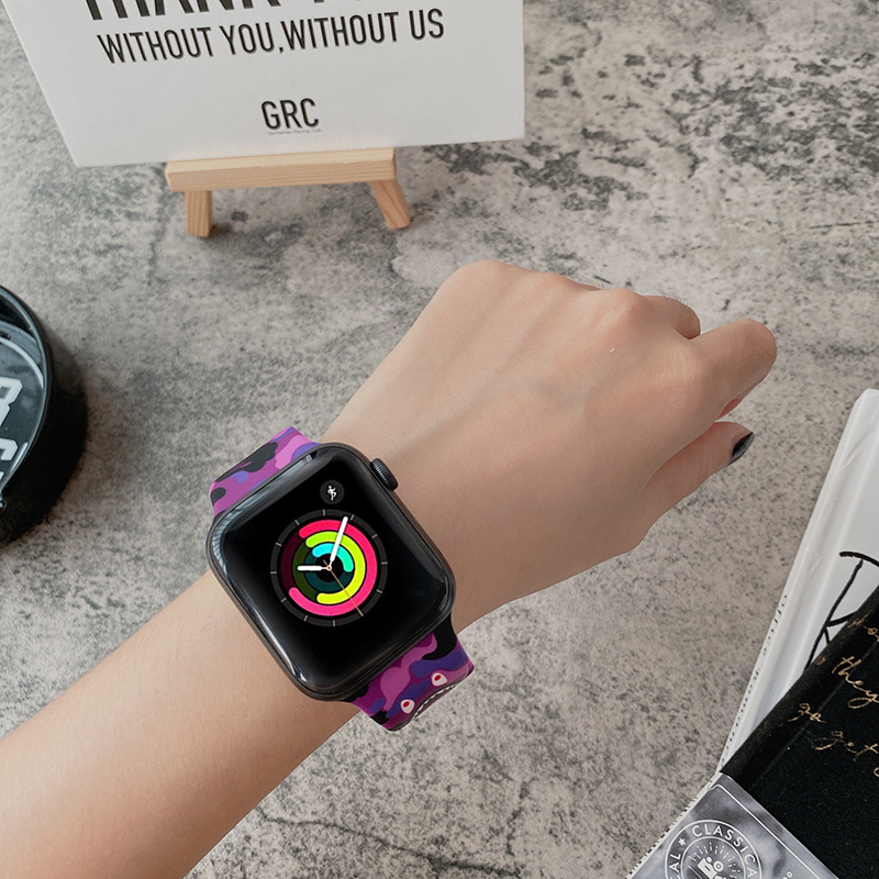 Dây Đeo Thời Trang Cho Đồng Hồ Thông Minh Apple Watch 44 40 42 38 41 45Mm Series 5 4 3 SE 6 7