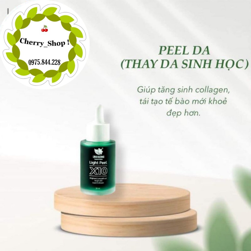 Thay Da Sinh Học Linh Hương, Peel Da,  Light Peel X10 làm trắng da, tái tạo làn da mới, thay da tại nhà
