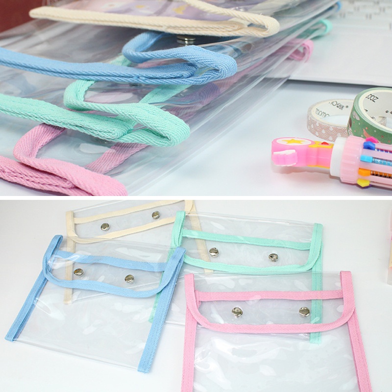 Túi Đựng Bút Trong Suốt Chống Thấm Nước Di Động Tiện Dụng Mang Theo Du Lịch