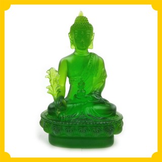 Tượng phật dược sư lưu ly xanh ngọc