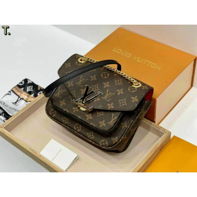 Túi lv nâu kẹp nách