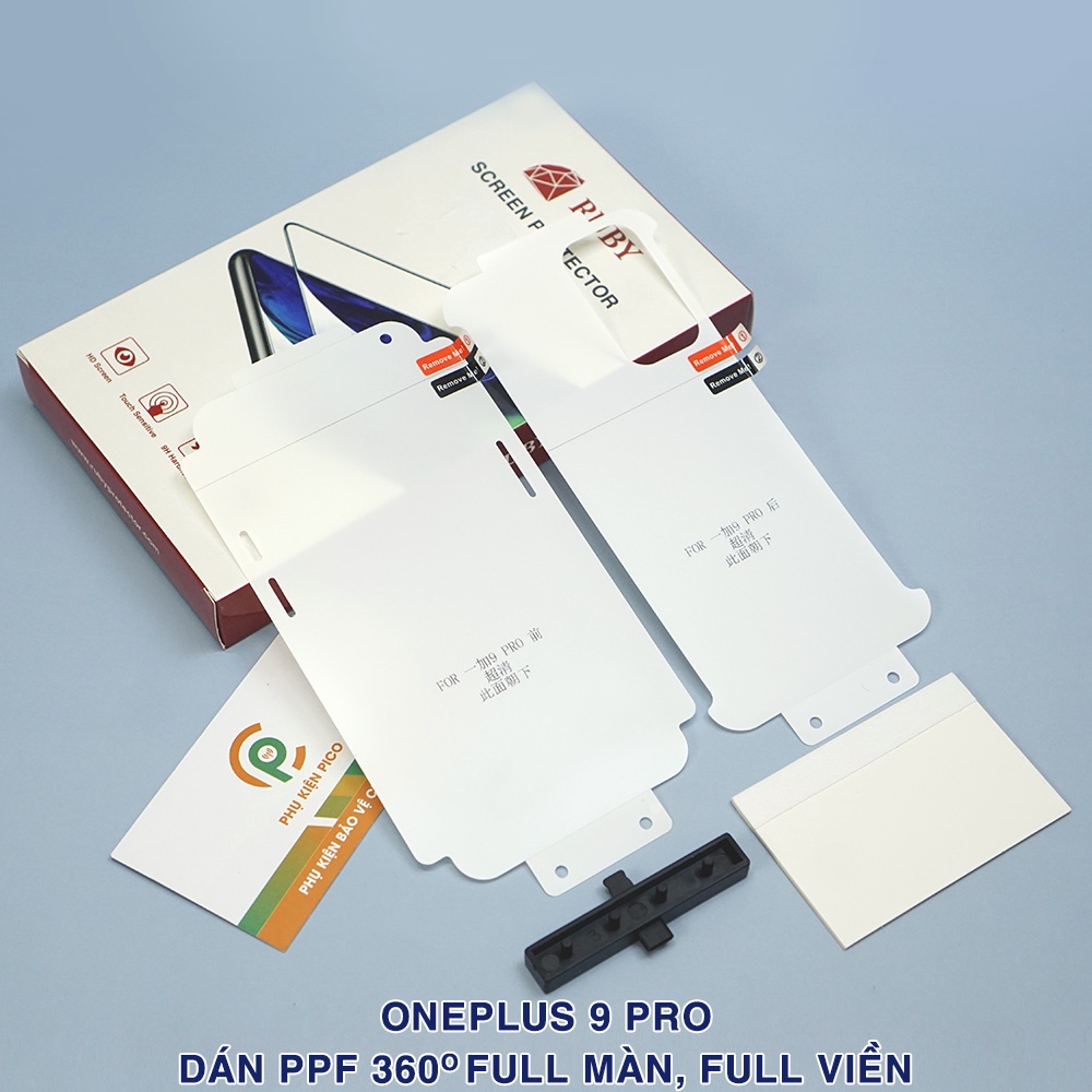 Dán màn hình Oneplus 9 Pro 360 độ full 2 mặt trước sau - Dán lưng Oneplus 9 Pro PPF cao cấp