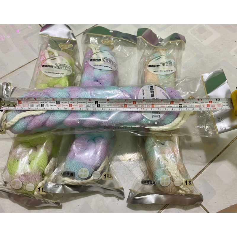 Set 10 Bông tắm Tròn,Dày Nhiều màu