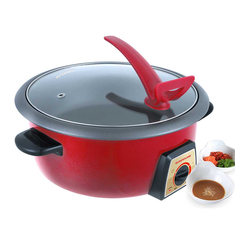Nồi lẩu điện sunhouse shd4520 , lòng nồi chống dính cao cấp