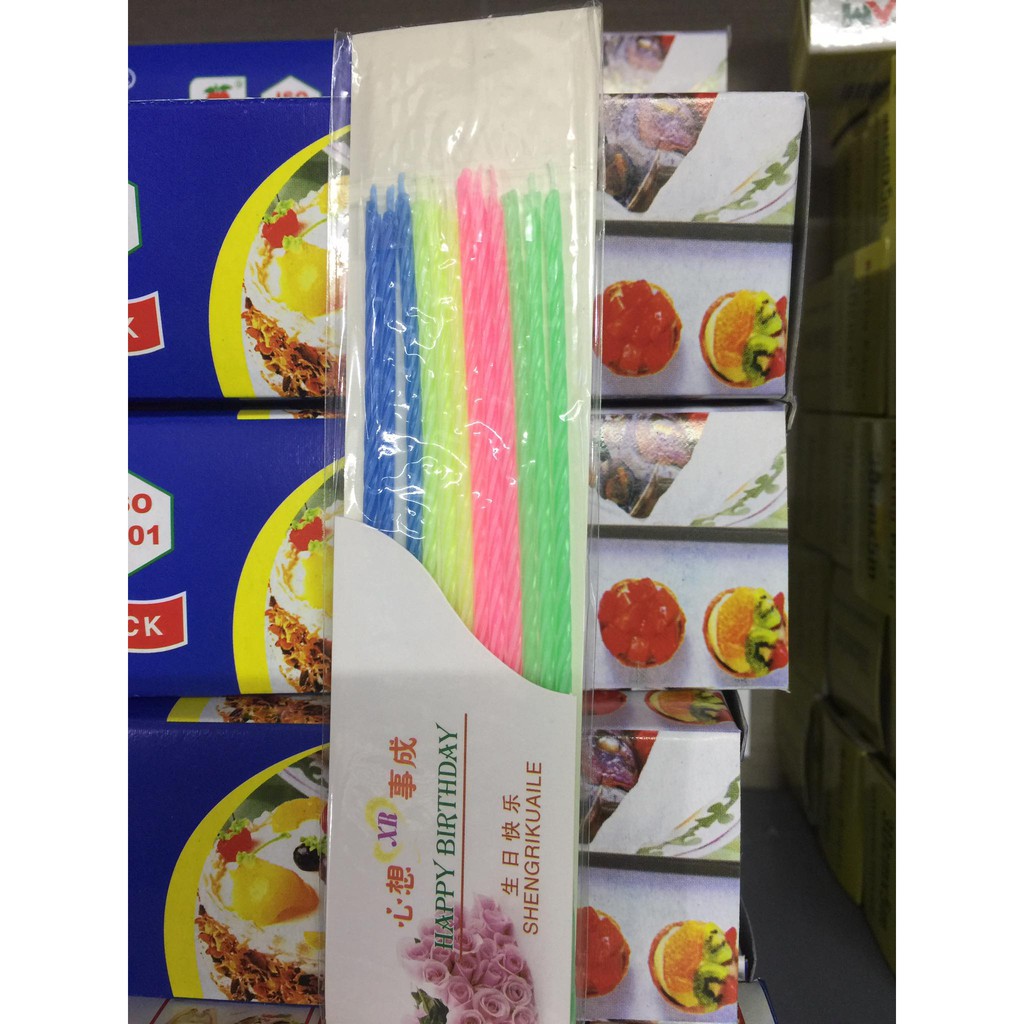 Nến tăm sinh nhật gói 12 que