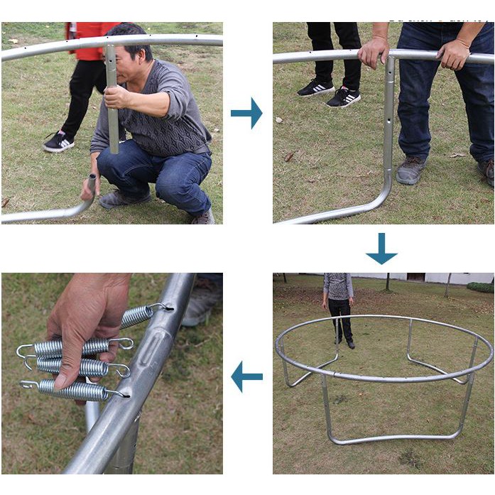 Bạt nhún lò xo VNJUMP, sàn nhún bật nhảy cho người lớn, trẻ em đường kính 305cm