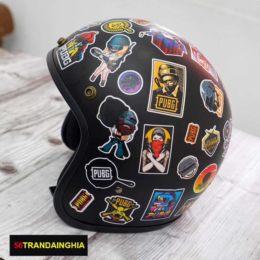 Sticker PUBG | Sticker Dán Xe, Tem Dán Xe Máy, mũ bảo hiểm, trang trí laptop vali- Chống Thấm Nước, Chống Bay Màu