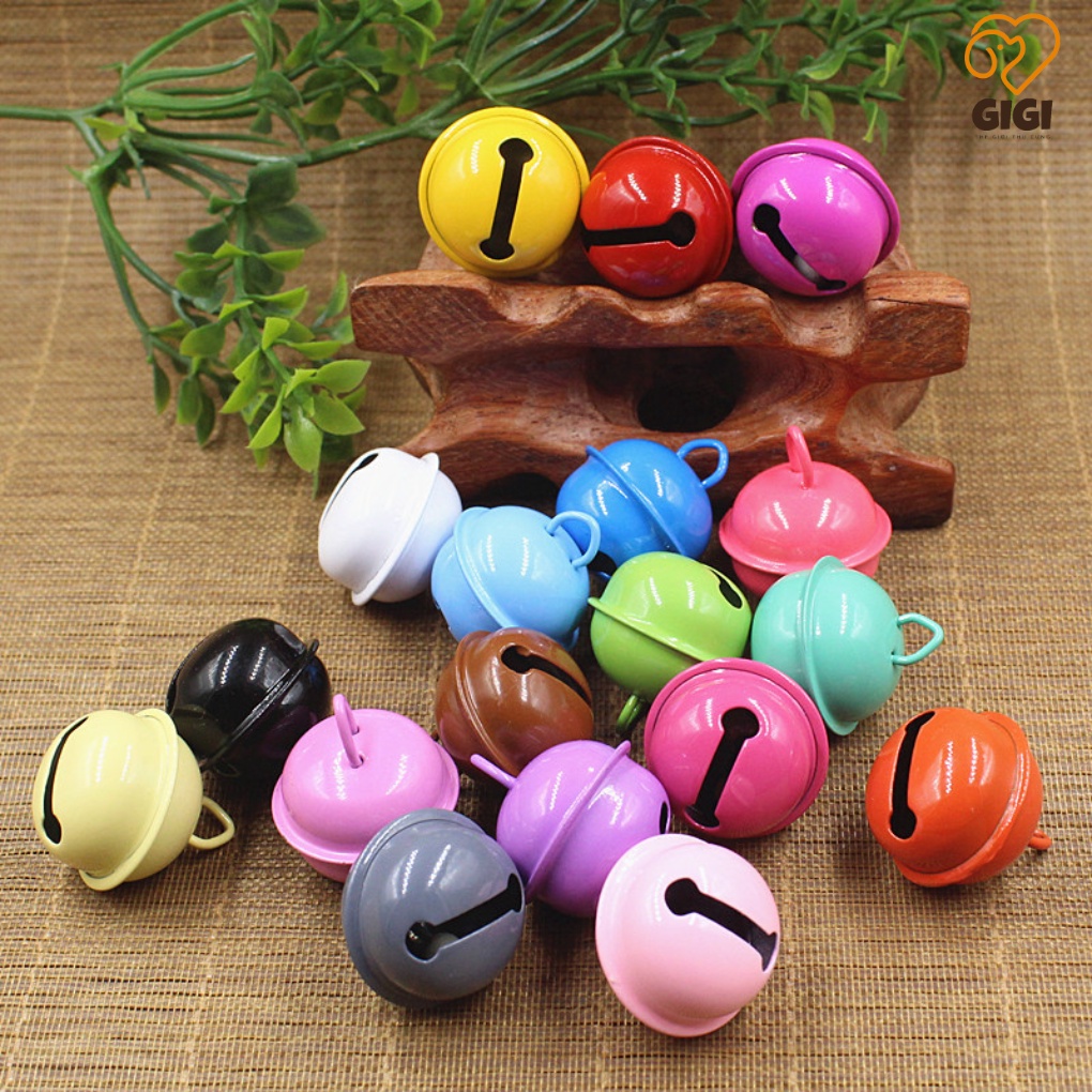 Chuông lục lạc trang trí đeo cổ dành cho thú cưng chó mèo kích thước 25mm giao màu ngẫu nhiên - GiGi Pet Shop