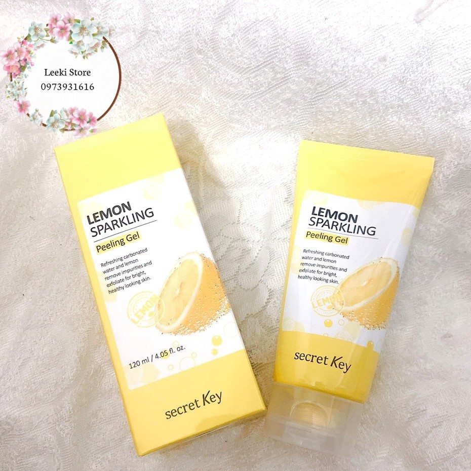 Tẩy tế bào chết dạng Gel Secret Key Lemon Sparkling Peeling Gel 120ml