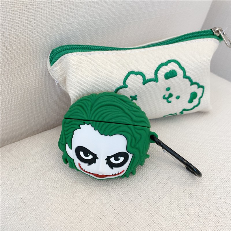 Airpods Pro Case 3D Joker Clown Cartoon Airpods case Soft Silicone Airpods 1 2 pro Wireless Earphone Cases