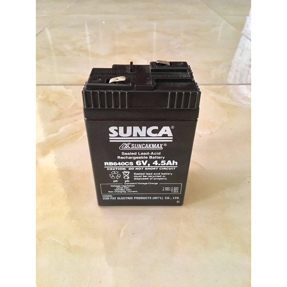 Ắc quy Sunca RB645C 6V 4,5Ah