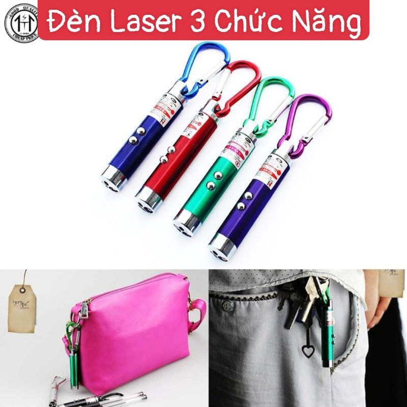 Đèn Laser 3 Chức Năng Có Móc Khóa