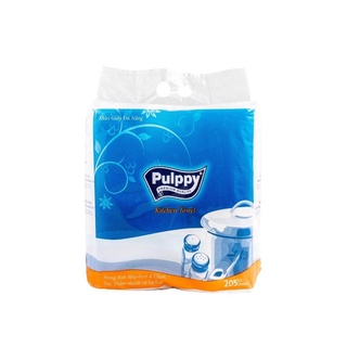 Khăn giấy đa năng (khăn bếp) Pulppy (2 cuộn x 2 lớp).