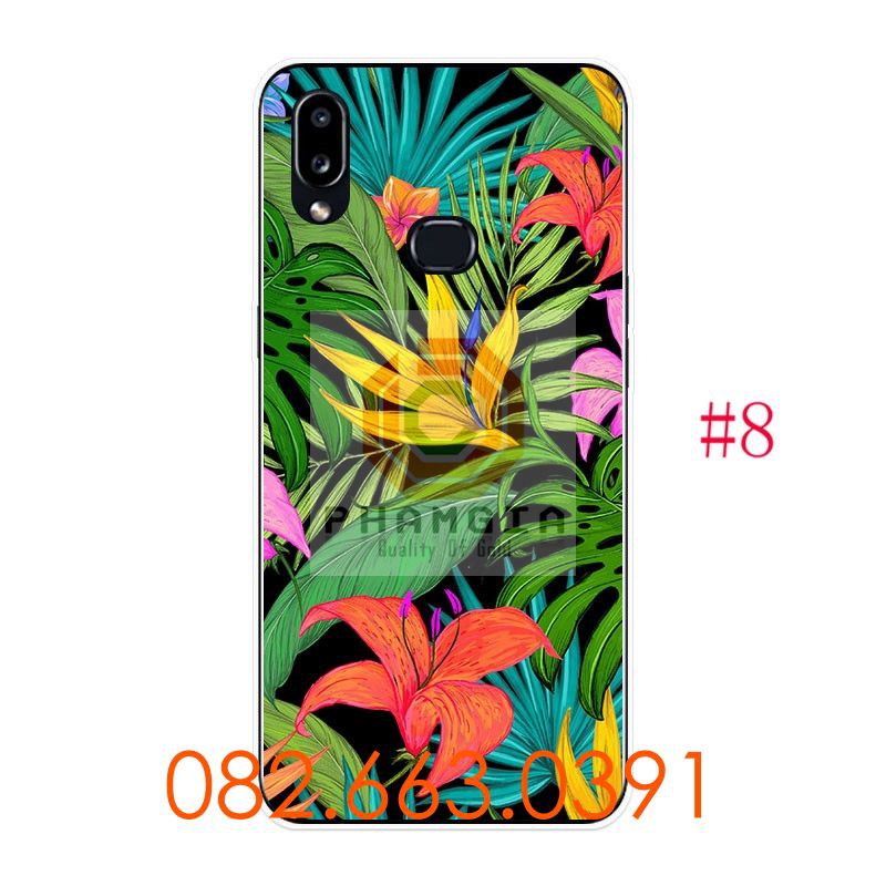 Ốp lưng Samsung A10S dẻo in hình bông hoa