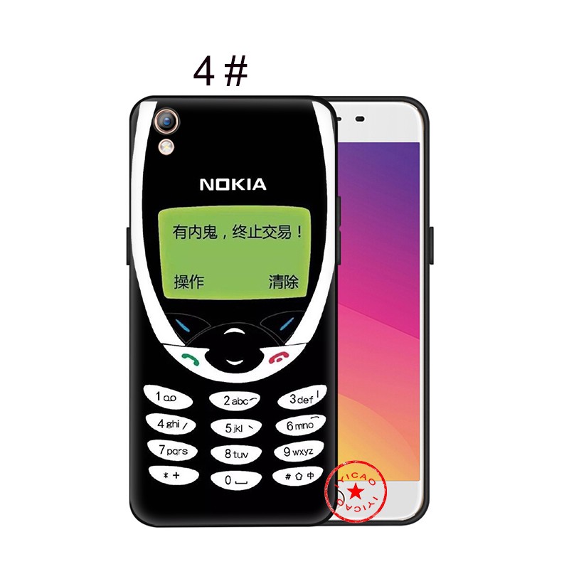 Ốp Lưng Mềm In Hình Nokia Vui Nhộn Cho Oppo A3S A39 F1S A1 F5 F7 F9 A37 A7 A77 Xh36