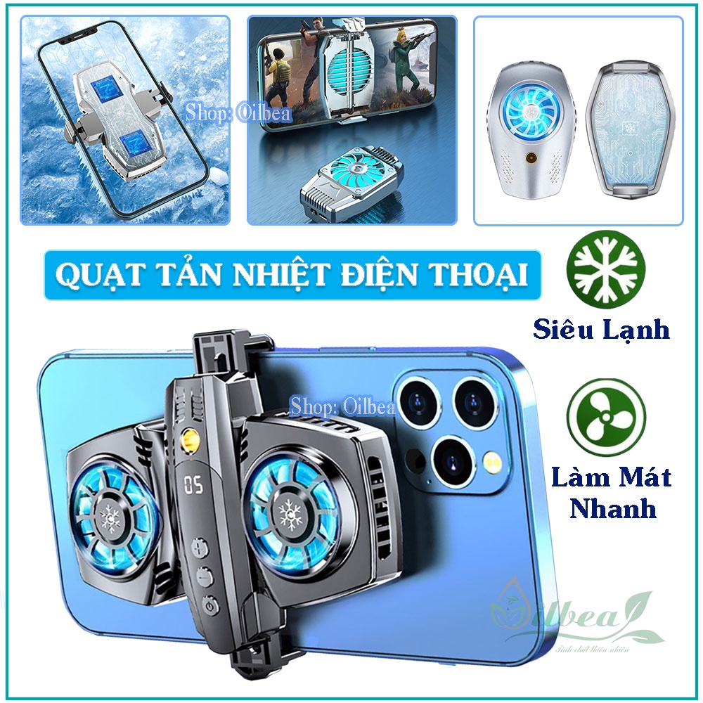 Quạt Tản Nhiệt Làm Mát Điện Thoại Làm Lạnh Siêu Nhanh