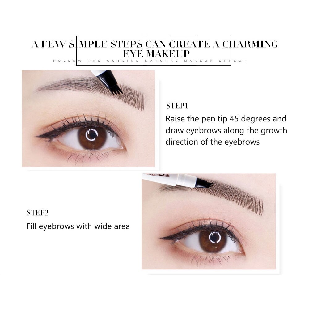 [Hàng mới về] Bút kẻ lông mày 4 màu tùy chọn làm đẹp cho nữ chất lượng cao
