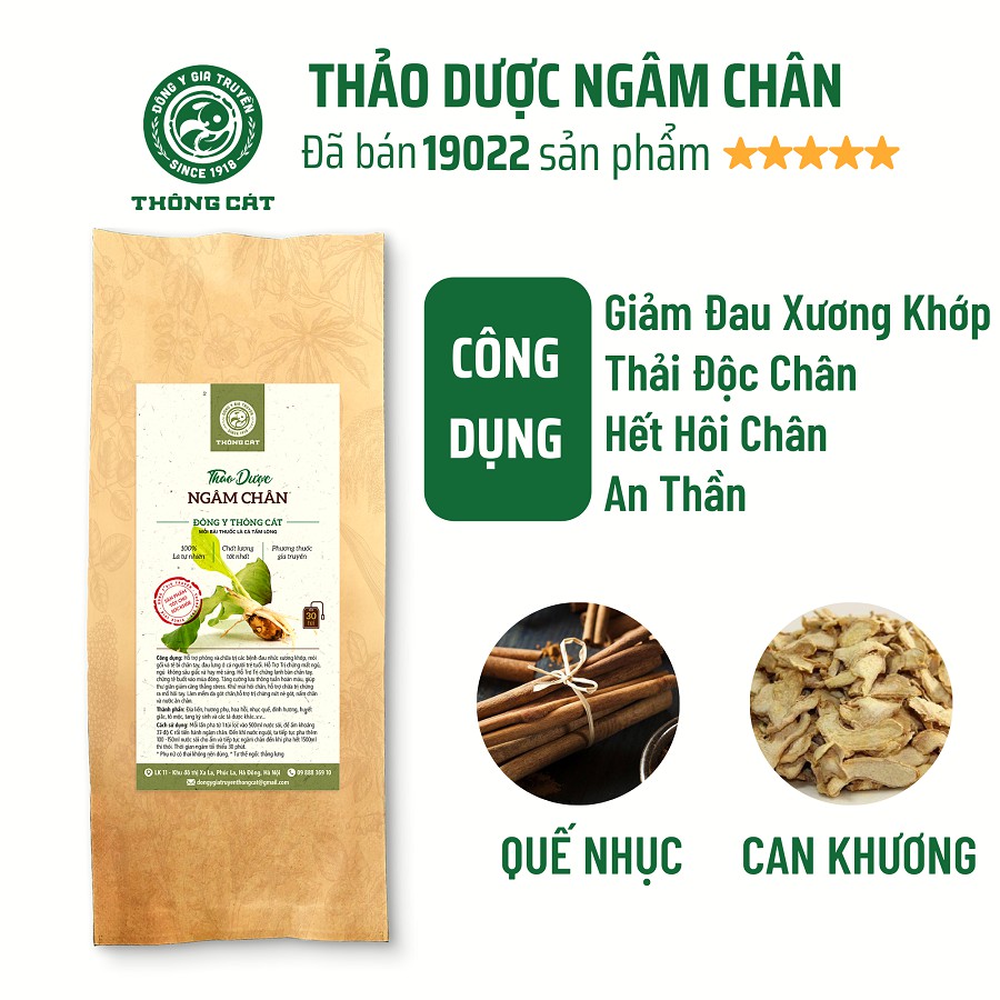 Thảo dược ngâm chân Đông y gia truyền Thông Cát (Since 1918) - Bịch 10 | BigBuy360 - bigbuy360.vn