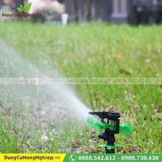 Bộ 2 Béc phun cánh đập xanh lá ren 21mm