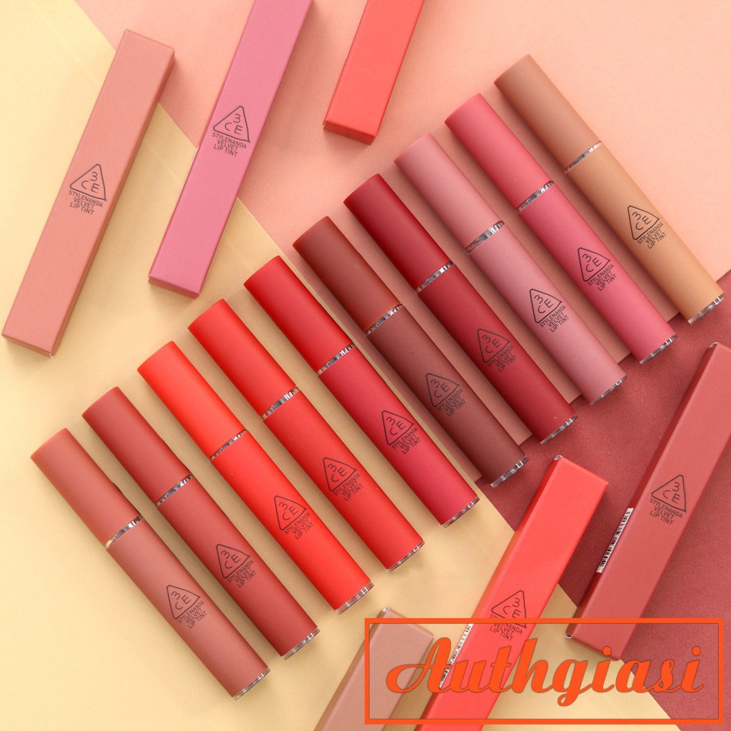 Son kem lì 3CE Stylenanda Velvet Lip Tint nhiều màu Siêu Hot | Thế Giới Skin Care