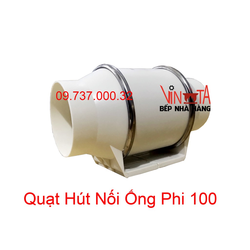 Quạt hút mùi nối ống phi 100 mm, quạt hút mùi nhà vệ sinh, quạt thông gió nối ống tròn âm trần treo tường