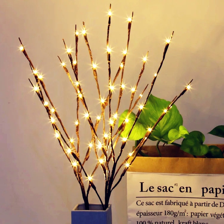 Dây Đèn LED 20 Bóng Trang Trí Giáng Sinh Chống Nước Chạy Pin AA