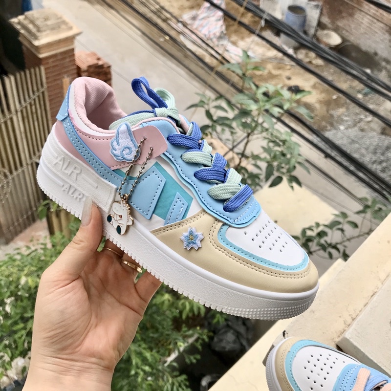 (ảnh,video thật)GIÀY THỂ THAO STICKER SẮC MÀU, GIÀY THỂ THAO NHIỀU MÀU STICKER