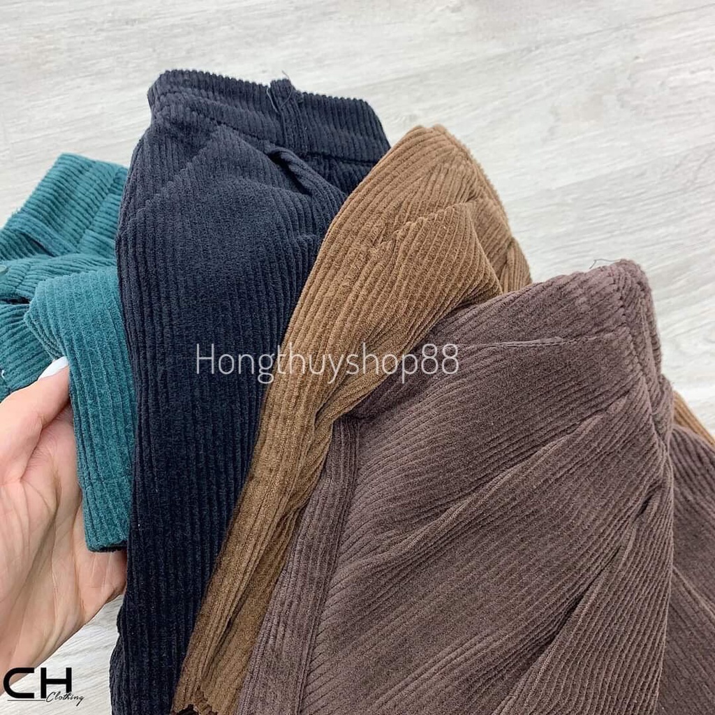 Quần Short đùi THUS chất nhung tăm mịn thời trang tặng kèm thắt lưng