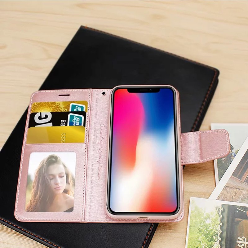 Flip Case iPhone 12 Pro Max 12 Mini 11 Pro Max iPhone XS Max iPhone XR iPhone X iPhone 6 Plus iPhone 6S Plus iPhone 7 Plus iPhone 8 Plus Stand PU Leather Photo Frame Wallet Phone Case Cover