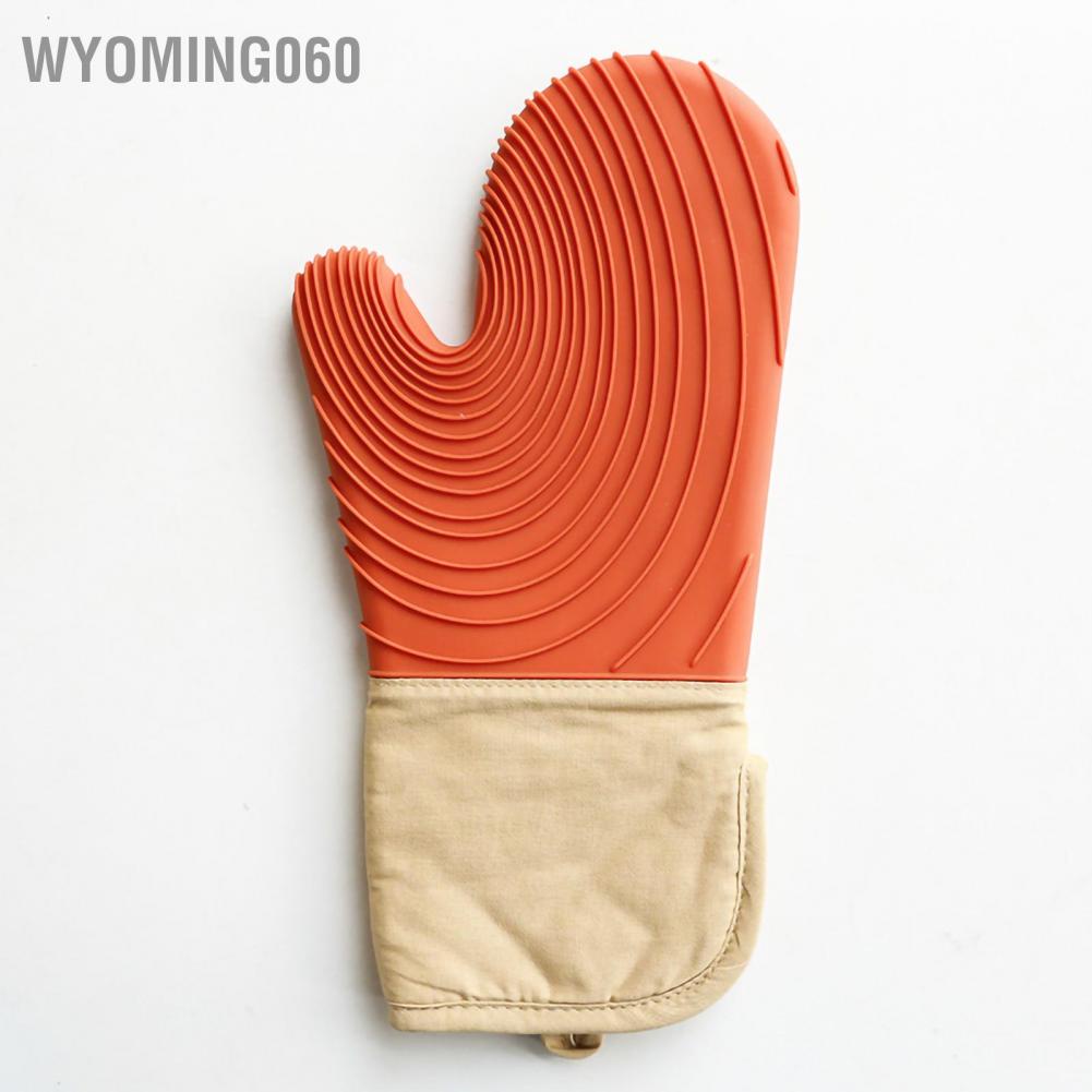 Găng tay chịu nhiệt Găng tay silicon dày dặn cách nhiệt lò vi sóng Găng tay làm bánh 【wyoming060】