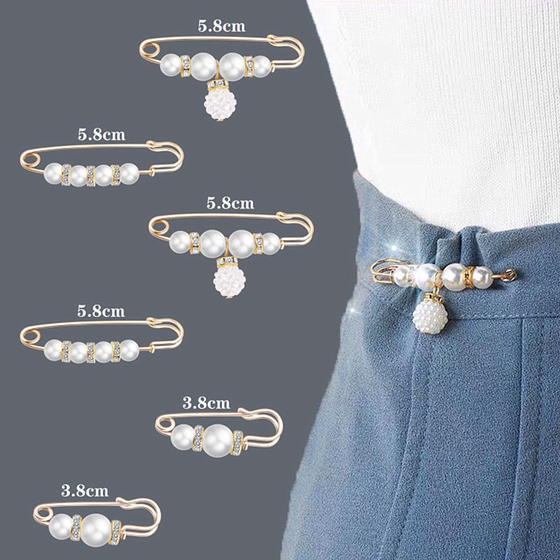 Ghim Cài Áo Đính Ngọc Trai Lớn Có Thể Điều Chỉnh Thời Trang Cho Nữ