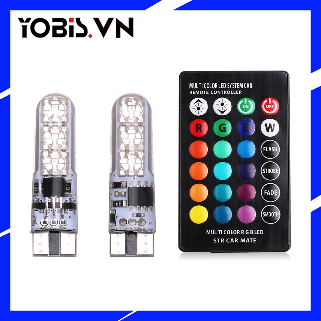 ĐÈN LED RBG CÓ REMOTE XE HƠI SIÊU SÁNG