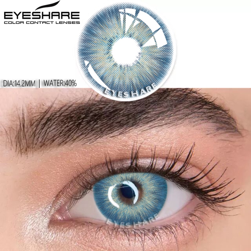 EYESHARE  1 Cặp Kính Áp Tròng Mềm Mại Chất Lượng Cao lens thời trang