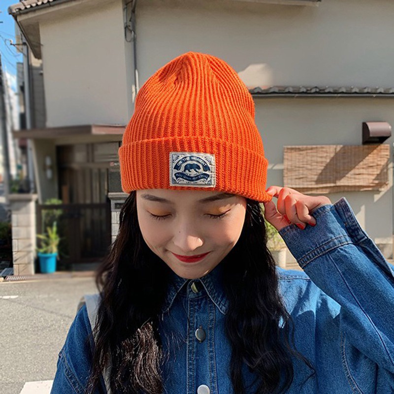 Mũ beanie dệt kim thời trang mùa đông cho nam nữ