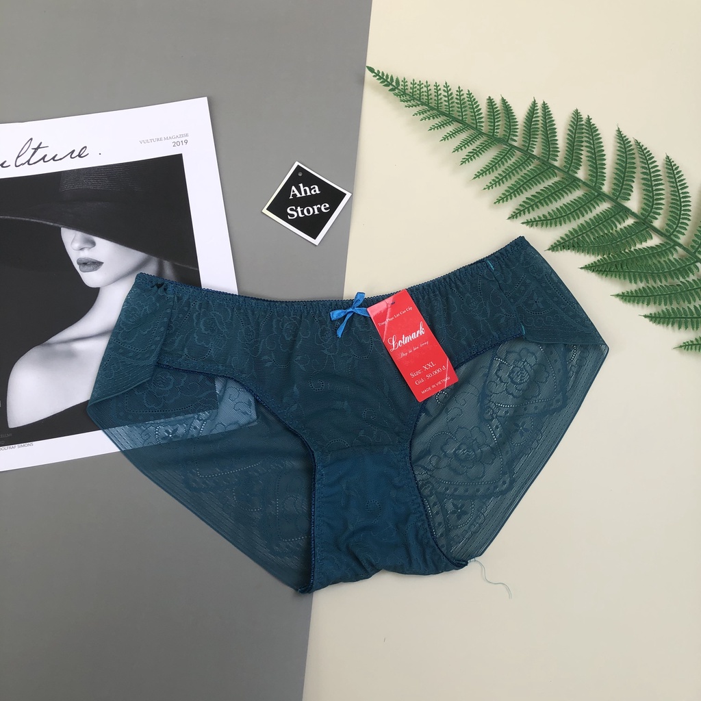 Quần Lót Ren Lotmark Bigsize 45-90kg Mềm Mịn Thoải Mái Cao Cấp YiOn Underwear QR14