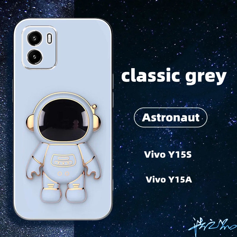 Ốp Điện Thoại Có Giá Đỡ Hình Phi Hành Gia Cho Vivo Y15S Case Y02 Y21T Y33T Y33S Y21 Y15A V11 V11i S1 S1 Pro V15 V20 V20 Pro 2022