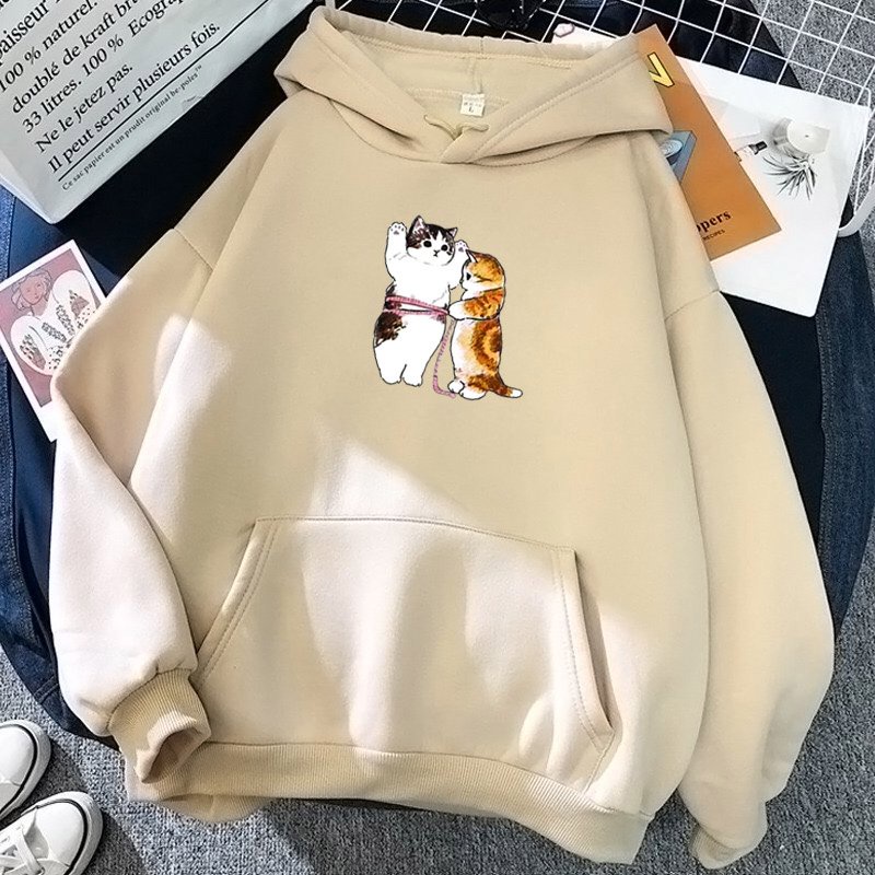 ÁO HOODIE NAM NỮ IN MÈO KUTE (NHIỀU MÀU)