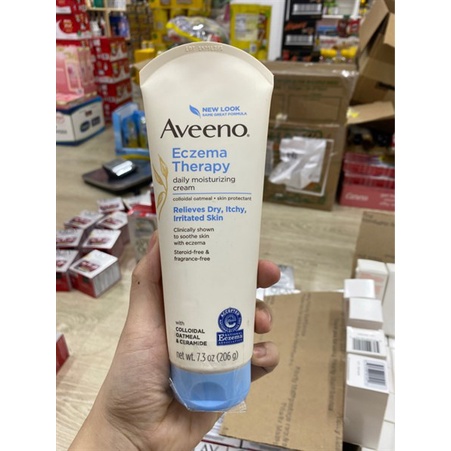 Kem dưỡng da chàm cho bé Aveeno Baby Eczema Therapy Moisturizing Cream Mỹ 206g - LOẠI LỚN