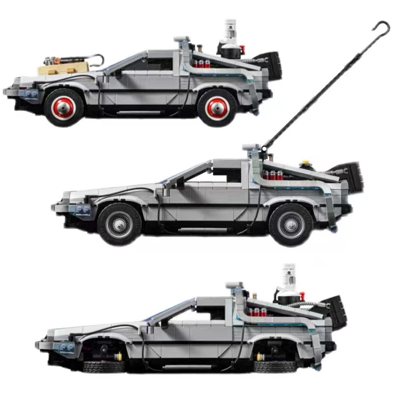 Đồ chơi Lắp ráp Mô hình Siêu xe 99998 Back To The Future DeLoreaned Racing Car DMC-12 Time Machine Fit 10300