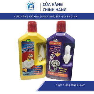 Bột thông tắc cống G-Okey cực mạnh sử dụng khi cực tắc bồn cầu