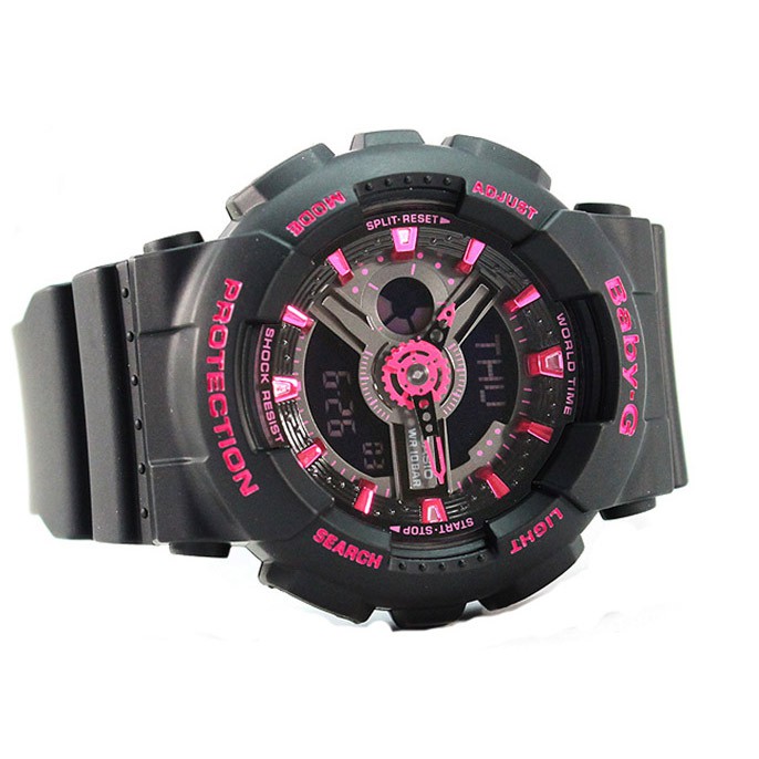 Đồng hồ thể thao nữ Baby-G BA-111-1A Full phụ kiện