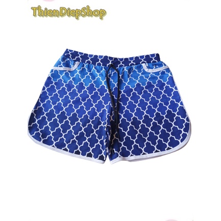 Quần đùi nữ họa tiết bông nhiều mẫu đẹp lựa chọn, quần dây rút vãi thun cotton 4 chiều co giãn thoáng và thấm hút mồ hôi