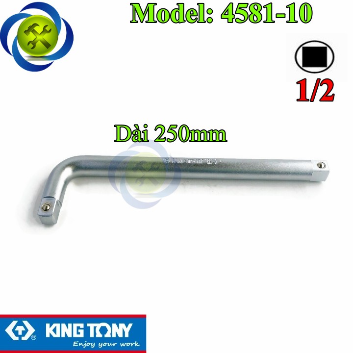 Cần siết chữ L Kingtony 4581-10 hai đầu dài 250mm loại 1/2