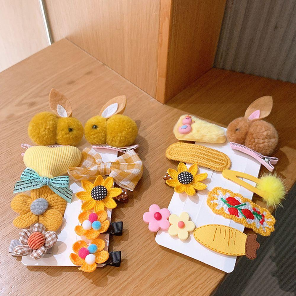 Set 8 Kẹp Tóc Mini Màu Sắc Trơn Phong Cách Hàn Quốc Dành Cho Nữ