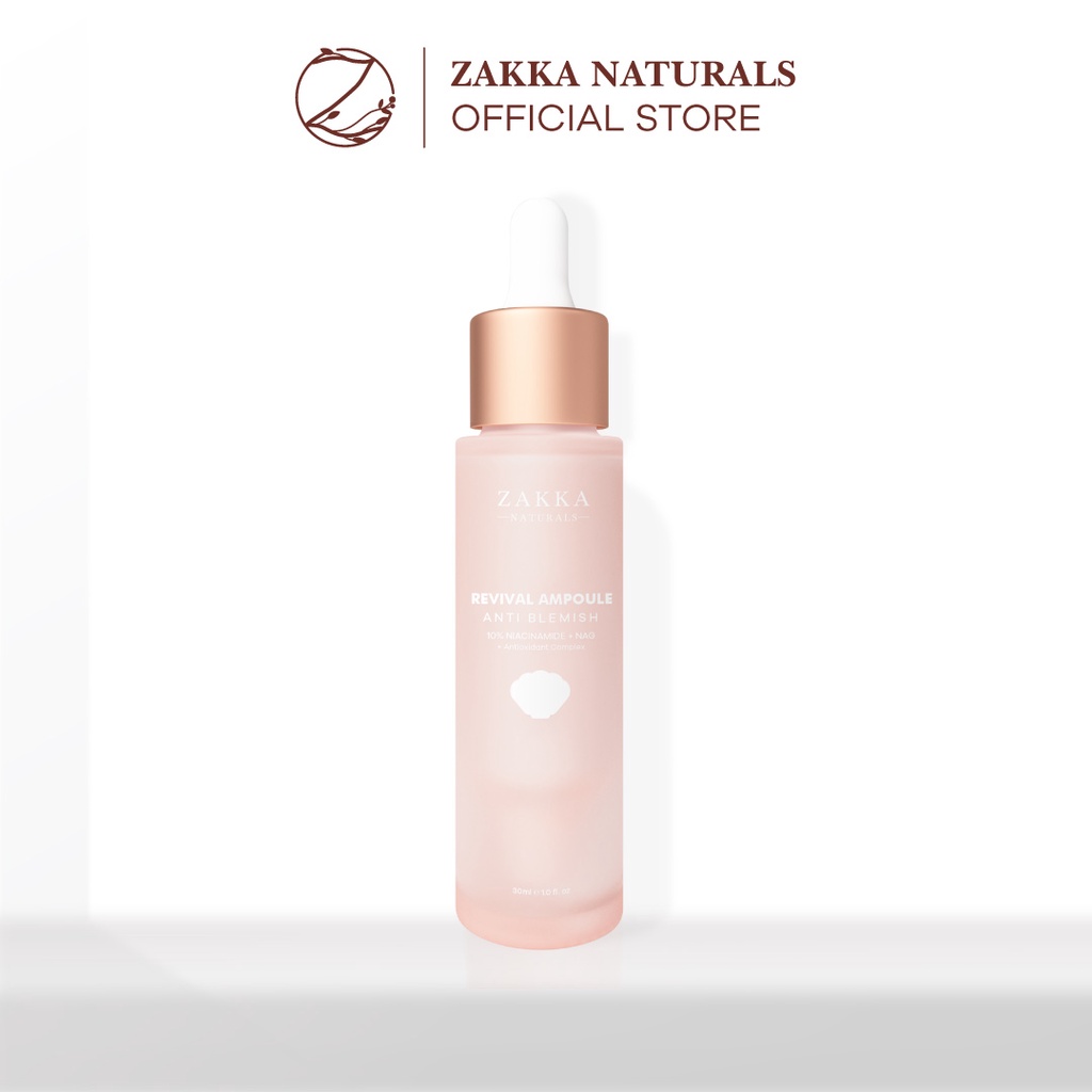 Tinh chất  B3 Zakka Naturals Revival Ampoule Anti Blemish 10% Niacinamide + NAG 30ml