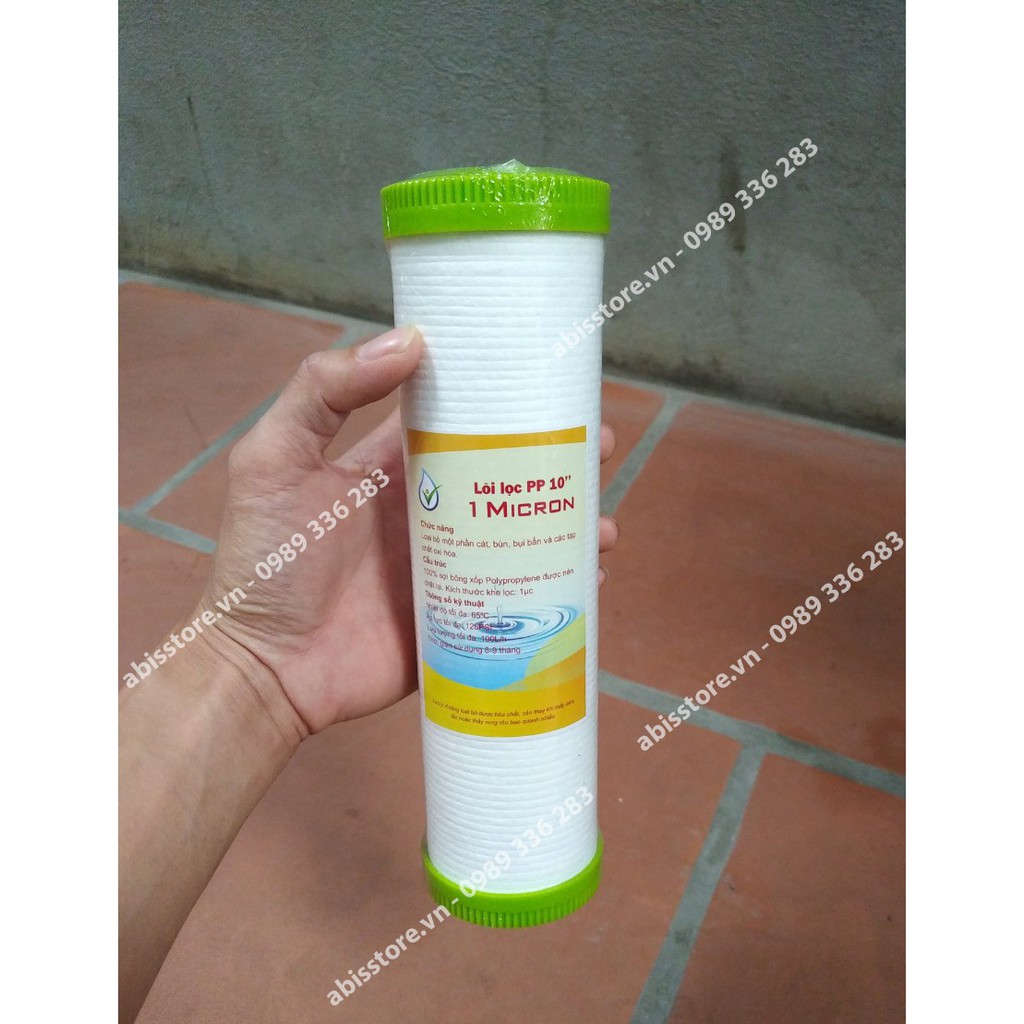 [GIÁ HỦY DIỆT]Lõi lọc nước 1 micron pp 10 inch lọc thô cao cấp