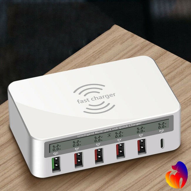 Bộ Sạc Nhanh Pd Protocol 18w2.4a Qc3.0 Usb 6 Cổng