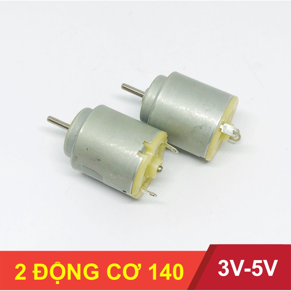 Bộ 2 động cơ motor mô tơ mini 140 3V-5V loại xin chất lượng cao - LK0006-2