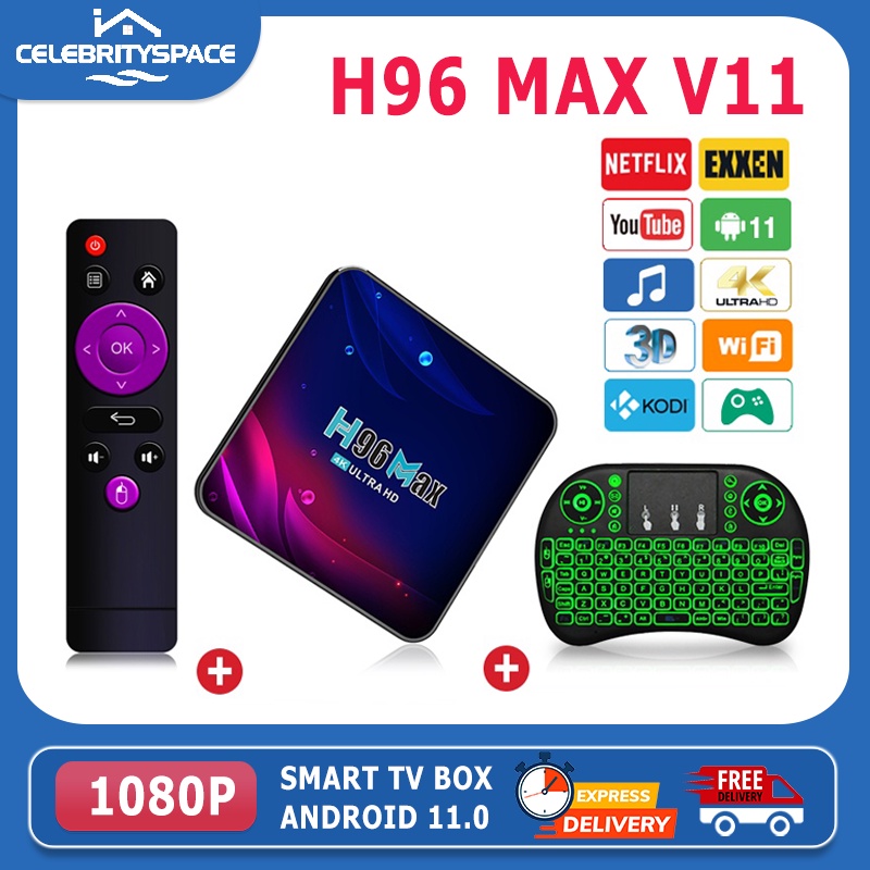 Thiết bị kết nối mạng cho tv android 11.0 ram 4g rom 32g